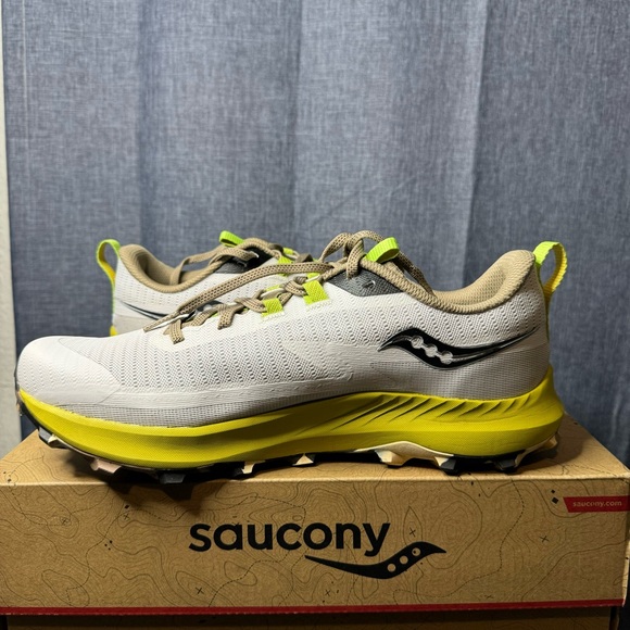 Size 10 - Saucony Peregrine 13 Fog Clay EUC Comes with box S20838-85 - Picture 3 of 8